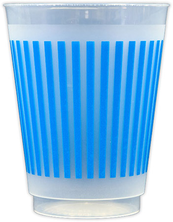 Stripes (Blue) Resuable and Shatterproof Cups