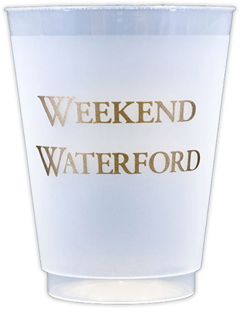 Weekend Waterford (Gold) Resuable and Shatterproof Cups