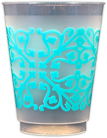 Pattern Design (Tiffany Blue) Reusable and Shatterproof Cups Pattern Design (Tiffany Blue) Reusable and Shatterproof Cups