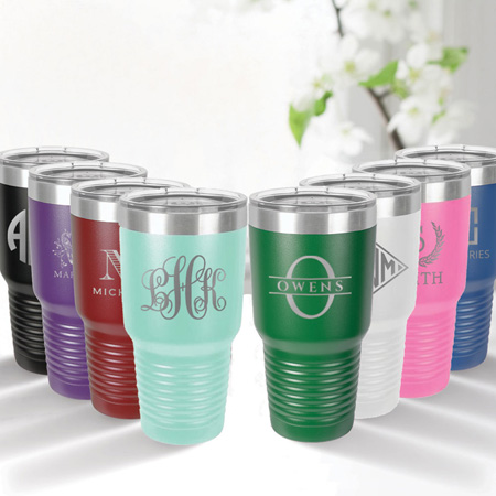 Custom Engraved 30 oz. Tumbler by Three Designing Women Custom Engraved 30 oz. Tumbler by Three Designing Women