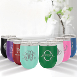 Custom Engraved 12 oz. Tumbler by Three Designing Women