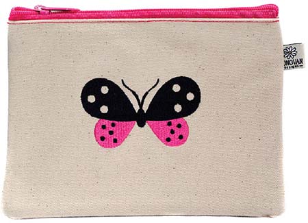 Embroidered Cosmetic Bags - Butterfly Bittie Bags