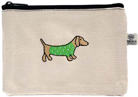 Embroidered Cosmetic Bags - Sweater Dog Bittie Bags