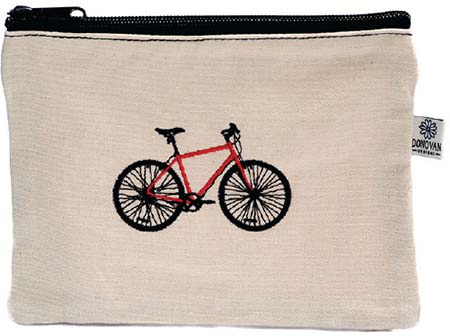 Embroidered Cosmetic Bags - Bike Bittie Bags