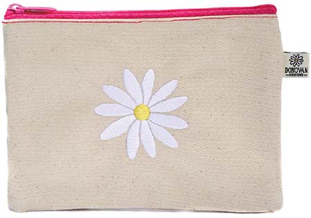 Embroidered Cosmetic Bags - Daisy Bittie Bags