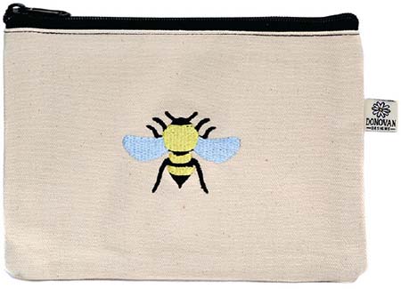 Embroidered Cosmetic Bags - Bumble Bee Bittie Bags