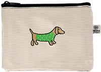 Embroidered Cosmetic Bags - Sweater Dog Bittie Bags