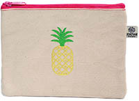 Embroidered Cosmetic Bags - Pineapple Bittie Bags
