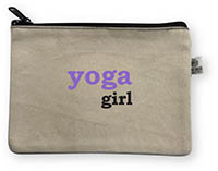 Embroidered Cosmetic Bags - Yoga Girl Bittie Bags