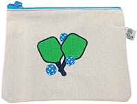 Embroidered Cosmetic Bags - Pickleball Bittie Bags
