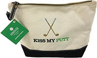 Embroidered Cosmetic Bags - Kiss My Putt Doodle Pouches