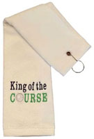 Embroidered Towels - King of the Course