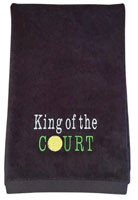 Embroidered Towels - King of the Court