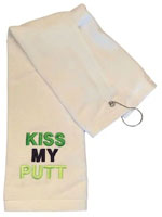 Embroidered Towels - Kiss My Putt