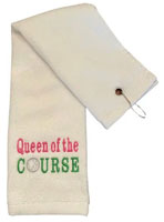Embroidered Towels - Queen of the Course