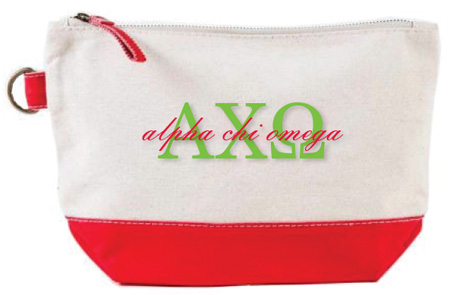Donovan Designs - Embroidered Sorority Cosmetic Bags Donovan Designs - Embroidered Sorority Cosmetic Bags