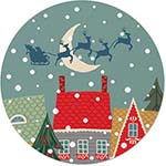 Envelope Seals by Carlson Craft (Christmas Snowglobe)