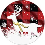 Envelope Seals by Carlson Craft (Plaid Winter Scene)