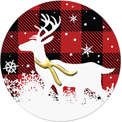 Envelope Seals by Carlson Craft (Plaid Winter Scene)