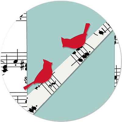 Envelope Seals by Carlson Craft (Musical Trees)