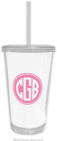 Boatman Geller - Create-Your-Own Personalized Beverage Tumblers (Solid Inset Circle Preset)