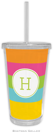 Boatman Geller - Personalized Beverage Tumblers (Bold Stripe)