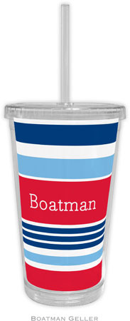 Boatman Geller - Personalized Beverage Tumblers (Espadrille Nautical) Boatman Geller - Personalized Beverage Tumblers (Espadrille Nautical)