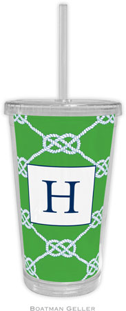Boatman Geller - Personalized Beverage Tumblers (Nautical Knot Kelly) Boatman Geller - Personalized Beverage Tumblers (Nautical Knot Kelly)