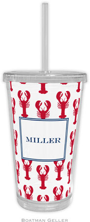 Boatman Geller - Personalized Beverage Tumblers (Lobsters Red) Boatman Geller - Personalized Beverage Tumblers (Lobsters Red)