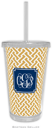 Boatman Geller - Personalized Beverage Tumblers (Stella Gold Preset)