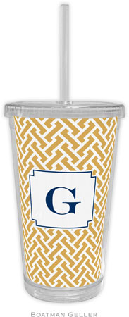 Boatman Geller - Personalized Beverage Tumblers (Stella Gold)