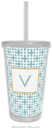 Boatman Geller - Personalized Beverage Tumblers (Lattice Slate)