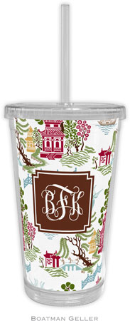 Boatman Geller - Personalized Beverage Tumblers (Chinoiserie Autumn Preset)