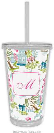 Boatman Geller - Personalized Beverage Tumblers (Chinoiserie Spring) Boatman Geller - Personalized Beverage Tumblers (Chinoiserie Spring)