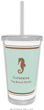 Boatman Geller - Personalized Beverage Tumblers (Seahorse)