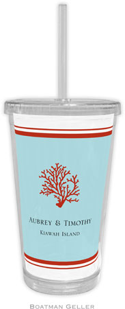 Boatman Geller - Personalized Beverage Tumblers (Coral) Boatman Geller - Personalized Beverage Tumblers (Coral)