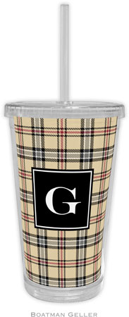 Boatman Geller - Personalized Beverage Tumblers (Town Plaid Preset) Boatman Geller - Personalized Beverage Tumblers (Town Plaid Preset)