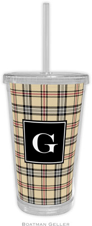 Boatman Geller - Personalized Beverage Tumblers (Town Plaid Preset)