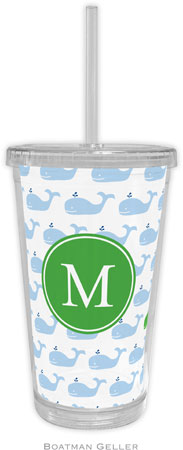 Boatman Geller - Personalized Beverage Tumblers (Whale Repeat Preset) Boatman Geller - Personalized Beverage Tumblers (Whale Repeat Preset)