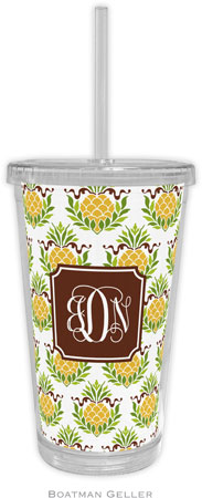 Boatman Geller - Personalized Beverage Tumblers (Pineapple Repeat Preset)