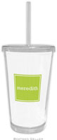 Boatman Geller - Create-Your-Own Personalized Beverage Tumblers (Solid Inset Square Preset)