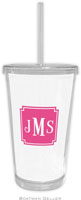 Boatman Geller - Create-Your-Own Personalized Beverage Tumblers (Solid Inset Square Corners Preset)