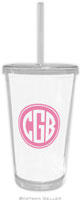 Boatman Geller - Create-Your-Own Personalized Beverage Tumblers (Solid Inset Circle Preset)