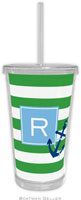 Boatman Geller - Personalized Beverage Tumblers (Stripe Anchor Preset)