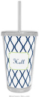 Boatman Geller - Personalized Beverage Tumblers (Bamboo Navy & Green)