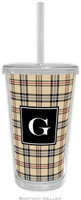 Boatman Geller - Personalized Beverage Tumblers (Town Plaid Preset)