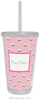 Boatman Geller - Personalized Beverage Tumblers (Little Sailboat Pink)