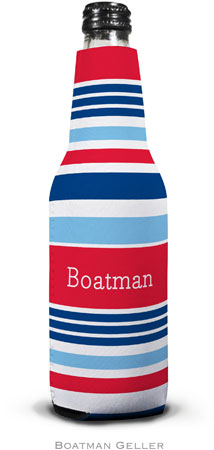 Personalized Bottle Koozies by Boatman Geller (Espadrille Nautical) Personalized Bottle Koozies by Boatman Geller (Espadrille Nautical)