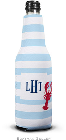 Personalized Bottle Koozies by Boatman Geller (Stripe Lobster) Personalized Bottle Koozies by Boatman Geller (Stripe Lobster)