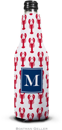 Boatman Geller - Personalized Bottle Koozies (Lobsters Red Preset)